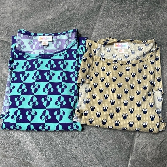 Disney Lularoe Irma Tunic Top Lot Minnie Mouse - Picture 1 of 7
